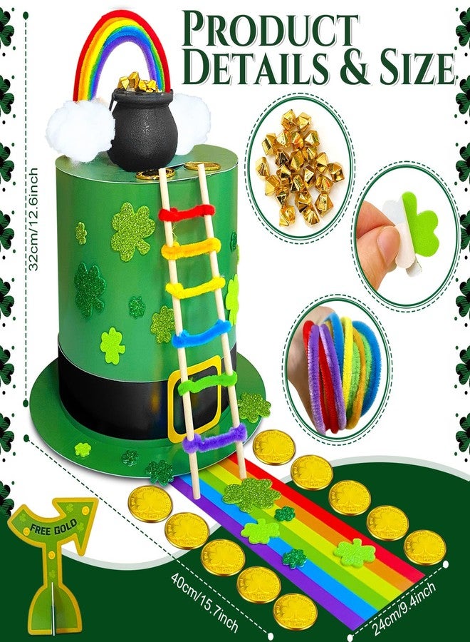 Bailiyake St. Patrick's Day DIY Leprechaun Trap Kit St Patricks Day Party Decorations DIY to Catch a Leprechaun Trap Craft Set for Classroom Home Rainbow Irish Shamrock Party Supplies - Image 2